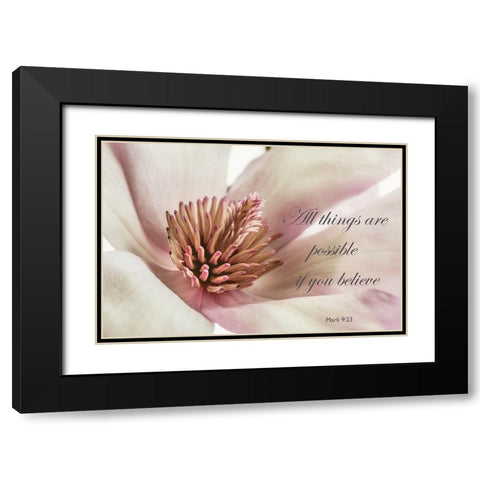 All Things Magnolia Black Modern Wood Framed Art Print with Double Matting by Poinski, Dianne