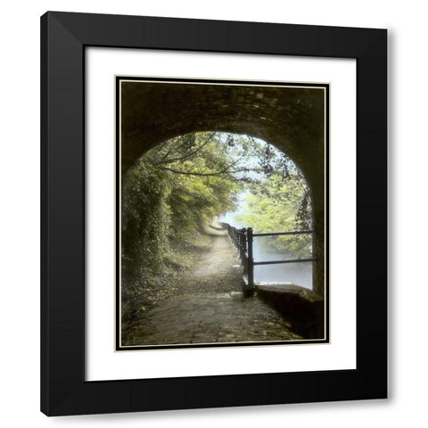 Shrewley Tunnel Black Modern Wood Framed Art Print with Double Matting by Poinski, Dianne