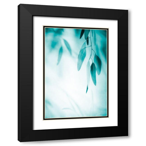 Emerald Variation 1 Black Modern Wood Framed Art Print with Double Matting by Poinski, Dianne