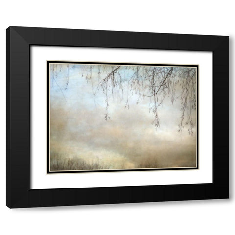 Winter Dusk Black Modern Wood Framed Art Print with Double Matting by Poinski, Dianne