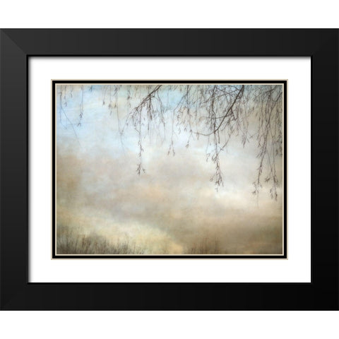 Winter Dusk Black Modern Wood Framed Art Print with Double Matting by Poinski, Dianne