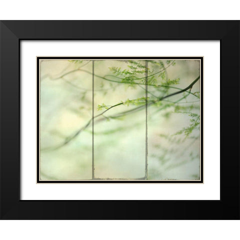 Delicate Light Black Modern Wood Framed Art Print with Double Matting by Poinski, Dianne
