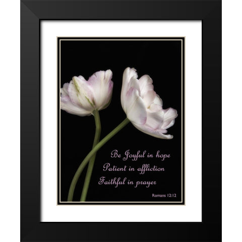 Perfect Petals 3 Black Modern Wood Framed Art Print with Double Matting by Poinski, Dianne