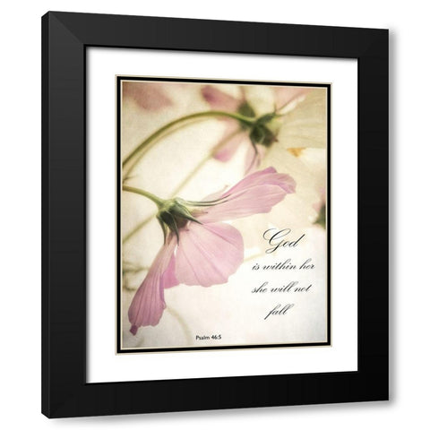 Petite God Black Modern Wood Framed Art Print with Double Matting by Poinski, Dianne