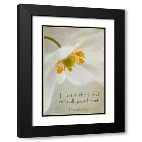 Spring Bonnet Trust Black Modern Wood Framed Art Print with Double Matting by Poinski, Dianne