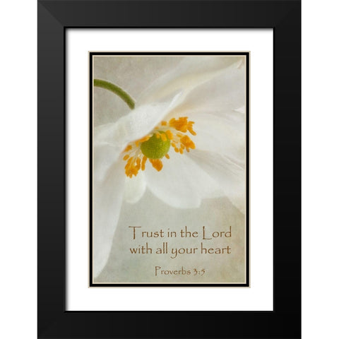 Spring Bonnet Trust Black Modern Wood Framed Art Print with Double Matting by Poinski, Dianne