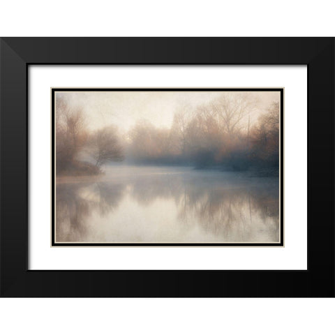 Lake 1 Black Modern Wood Framed Art Print with Double Matting by Poinski, Dianne