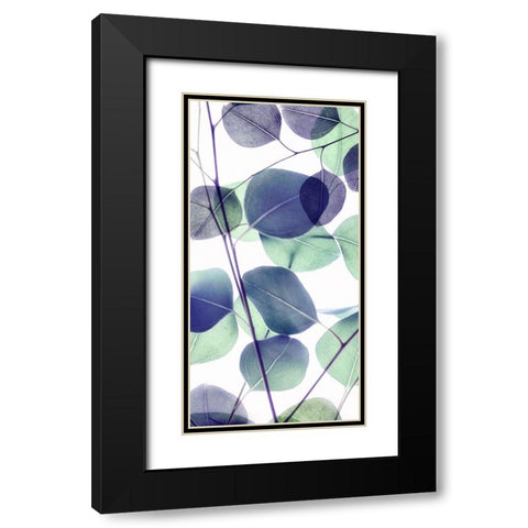 Vibrant Leaves 2 Black Modern Wood Framed Art Print with Double Matting by Poinski, Dianne