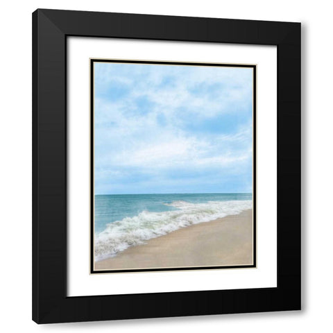 Summertime Breeze Beach Black Modern Wood Framed Art Print with Double Matting by Rowland, Joseph