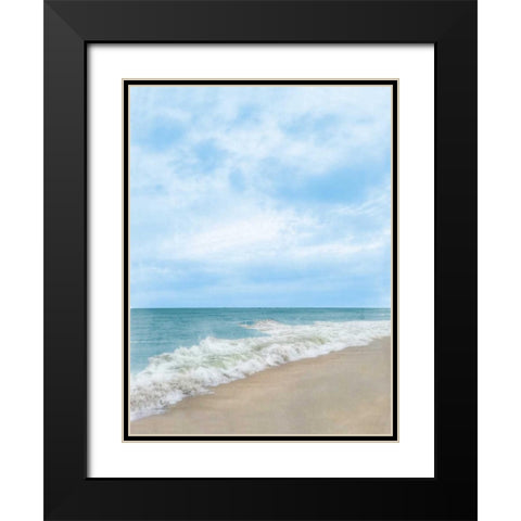 Summertime Breeze Beach Black Modern Wood Framed Art Print with Double Matting by Rowland, Joseph