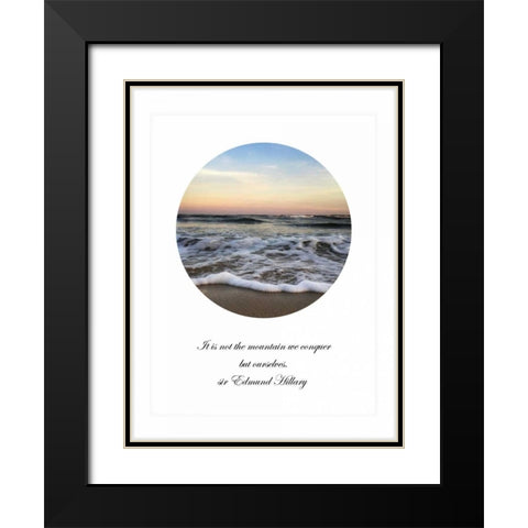 It Is Not The Mountain Black Modern Wood Framed Art Print with Double Matting by Rowland, Joseph