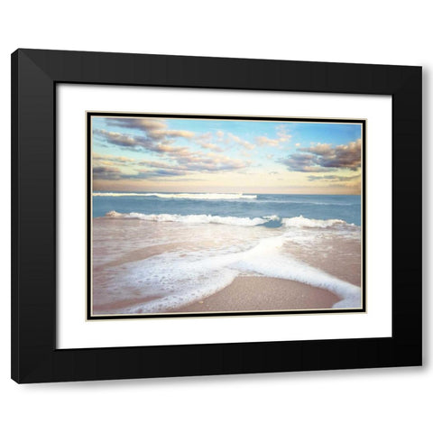 Splitting Waves Black Modern Wood Framed Art Print with Double Matting by Rowland, Joseph