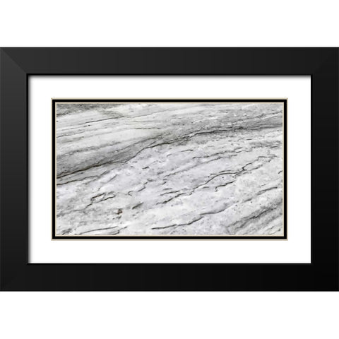 Earthy Stones Black Modern Wood Framed Art Print with Double Matting by De Carvalho, Sandro