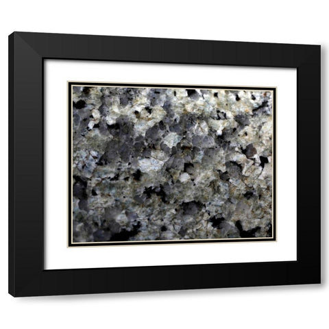 Gray Minerals 2 Black Modern Wood Framed Art Print with Double Matting by De Carvalho, Sandro