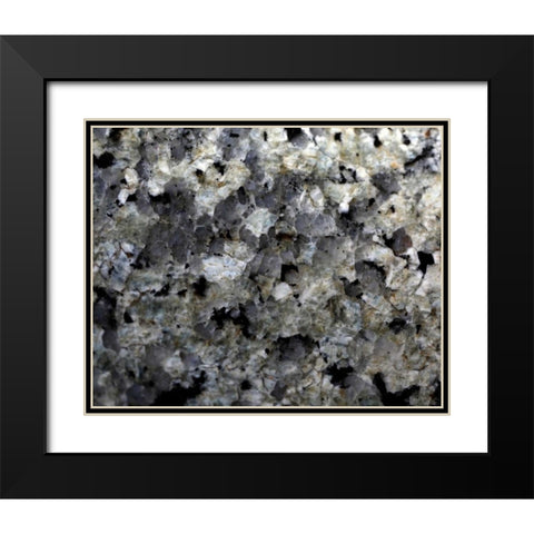 Gray Minerals 2 Black Modern Wood Framed Art Print with Double Matting by De Carvalho, Sandro