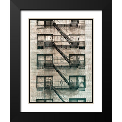 City Escapes 3 Black Modern Wood Framed Art Print with Double Matting by De Carvalho, Sandro