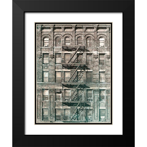 City Escapes 4 Black Modern Wood Framed Art Print with Double Matting by De Carvalho, Sandro