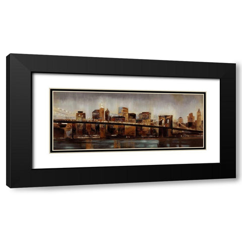 Rusted Brooklyn 1 Black Modern Wood Framed Art Print with Double Matting by Sunny