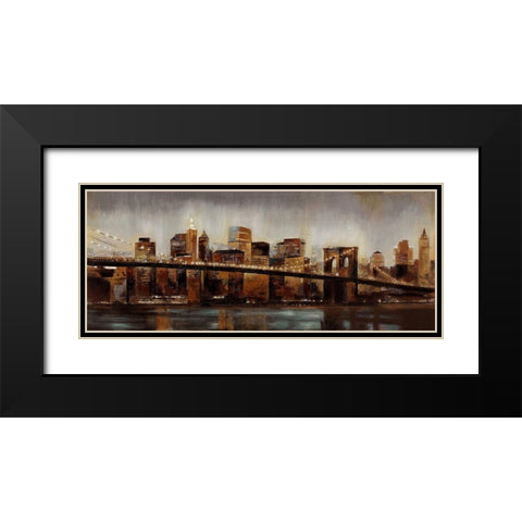 Rusted Brooklyn 1 Black Modern Wood Framed Art Print with Double Matting by Sunny
