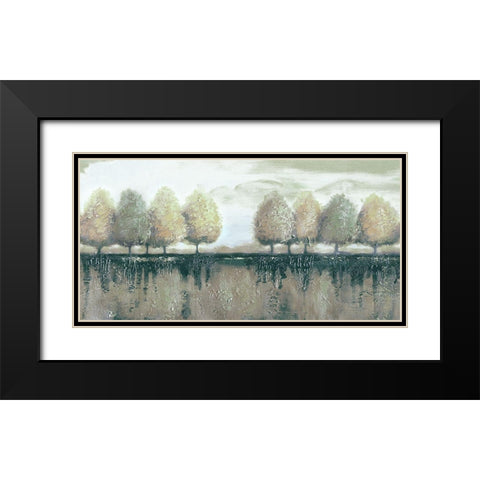 Rare Origin Black Modern Wood Framed Art Print with Double Matting by Sunny