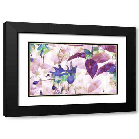Wild Lavender Black Modern Wood Framed Art Print with Double Matting by Ghanooni, Sarah