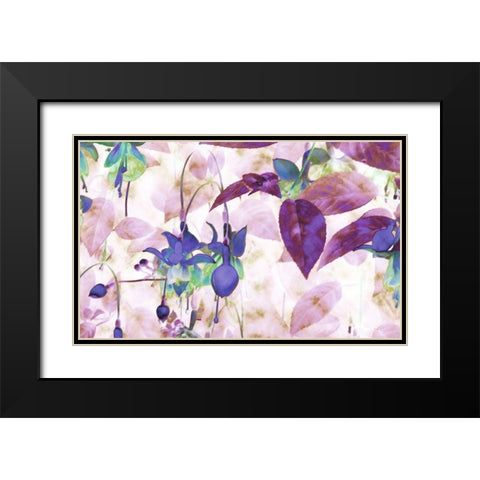 Wild Lavender Black Modern Wood Framed Art Print with Double Matting by Ghanooni, Sarah