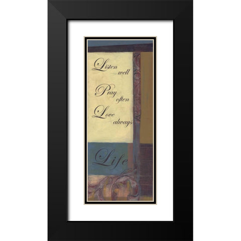. Black Modern Wood Framed Art Print with Double Matting by Haynes, Smith