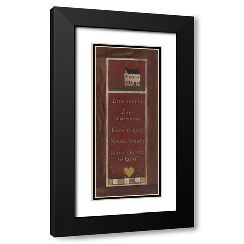 . Black Modern Wood Framed Art Print with Double Matting by Haynes, Smith