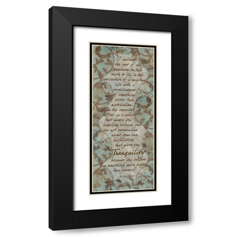 . Black Modern Wood Framed Art Print with Double Matting by Haynes, Smith