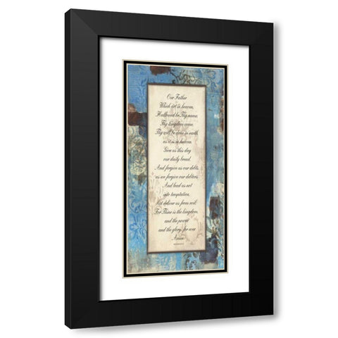 Winter Rain Inspirational Black Modern Wood Framed Art Print with Double Matting by Haynes, Smith