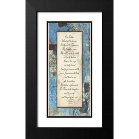 Winter Rain Inspirational Black Modern Wood Framed Art Print with Double Matting by Haynes, Smith