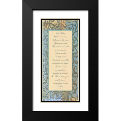 Our Father Panel Black Modern Wood Framed Art Print with Double Matting by Haynes, Smith