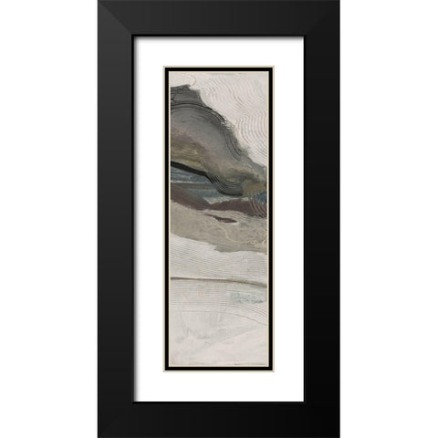 Down Streem Flow 1 Black Modern Wood Framed Art Print with Double Matting by Haynes, Smith