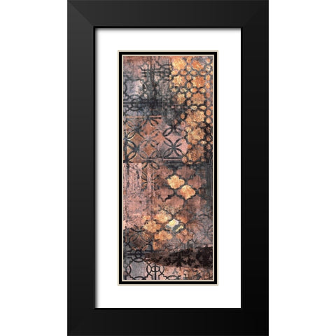 Ornate Rust 1 Black Modern Wood Framed Art Print with Double Matting by Haynes, Smith