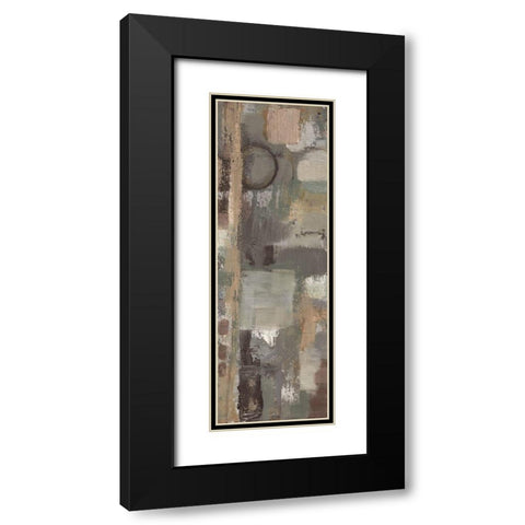 Earthy Stains 3 Black Modern Wood Framed Art Print with Double Matting by Haynes, Smith