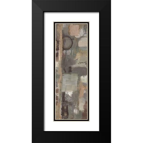 Earthy Stains 3 Black Modern Wood Framed Art Print with Double Matting by Haynes, Smith