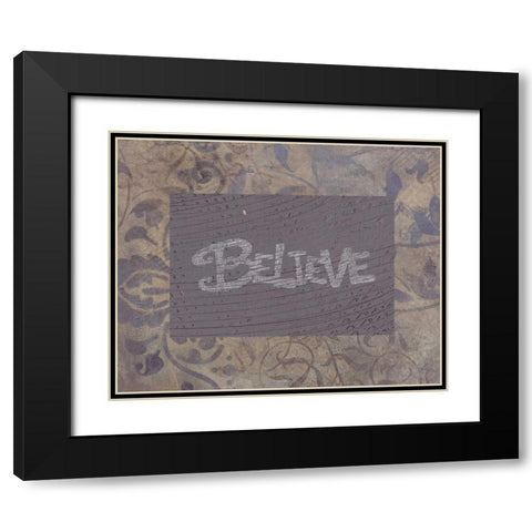 . Black Modern Wood Framed Art Print with Double Matting by Haynes, Smith