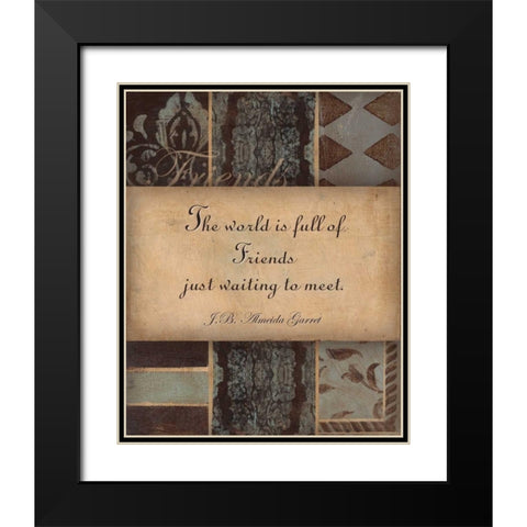 . Black Modern Wood Framed Art Print with Double Matting by Haynes, Smith