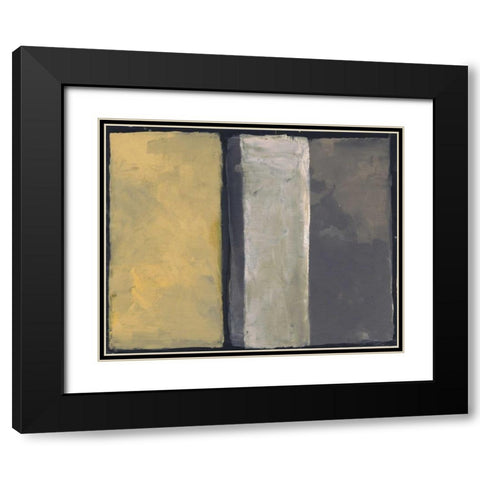 Shared Spaces Black Modern Wood Framed Art Print with Double Matting by Haynes, Smith