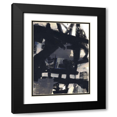 Right of Carmen Black Modern Wood Framed Art Print with Double Matting by Haynes, Smith