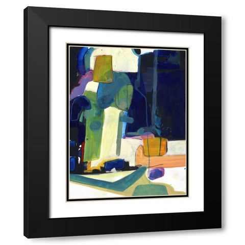 Franklyn Black Modern Wood Framed Art Print with Double Matting by Haynes, Smith