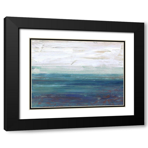 New Horizons A2 Black Modern Wood Framed Art Print with Double Matting by Haynes, Smith