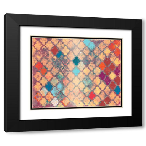 Turning Warm Black Modern Wood Framed Art Print with Double Matting by Haynes, Smith