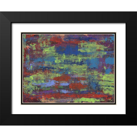 Chalky Scene Black Modern Wood Framed Art Print with Double Matting by Haynes, Smith