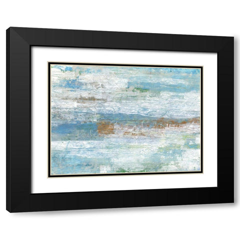 Blue Dreams Black Modern Wood Framed Art Print with Double Matting by Haynes, Smith