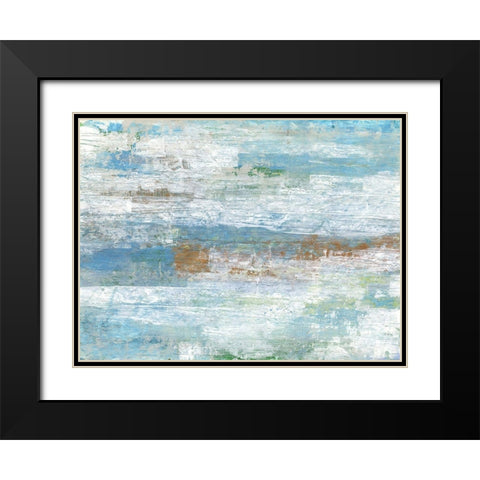 Blue Dreams Black Modern Wood Framed Art Print with Double Matting by Haynes, Smith