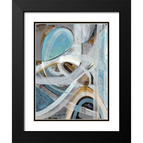 Infinite Coaster 2 Black Modern Wood Framed Art Print with Double Matting by Haynes, Smith