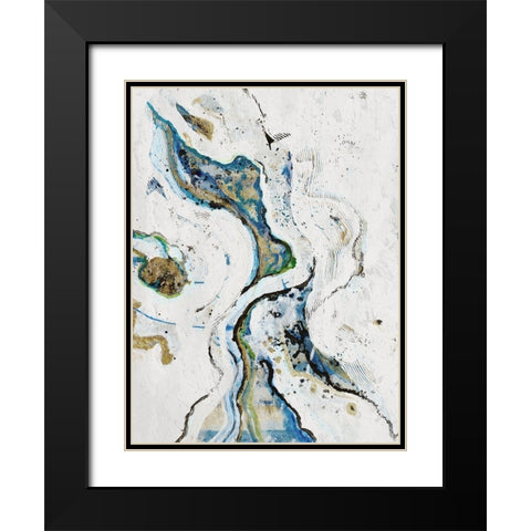Endless Smoke Black Modern Wood Framed Art Print with Double Matting by Haynes, Smith