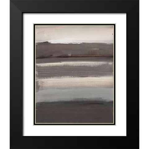 Cool Desert Black Modern Wood Framed Art Print with Double Matting by Haynes, Smith