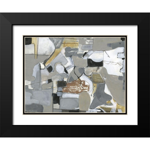 Impartial Thoughts 1 Black Modern Wood Framed Art Print with Double Matting by Haynes, Smith